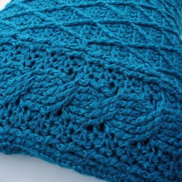 Cables & Lattice Pillow