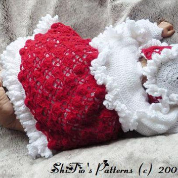 Loveknot Matinee Baby Crochet Pattern #114