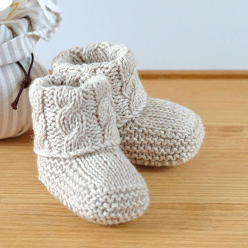 Cable Cuff Booties