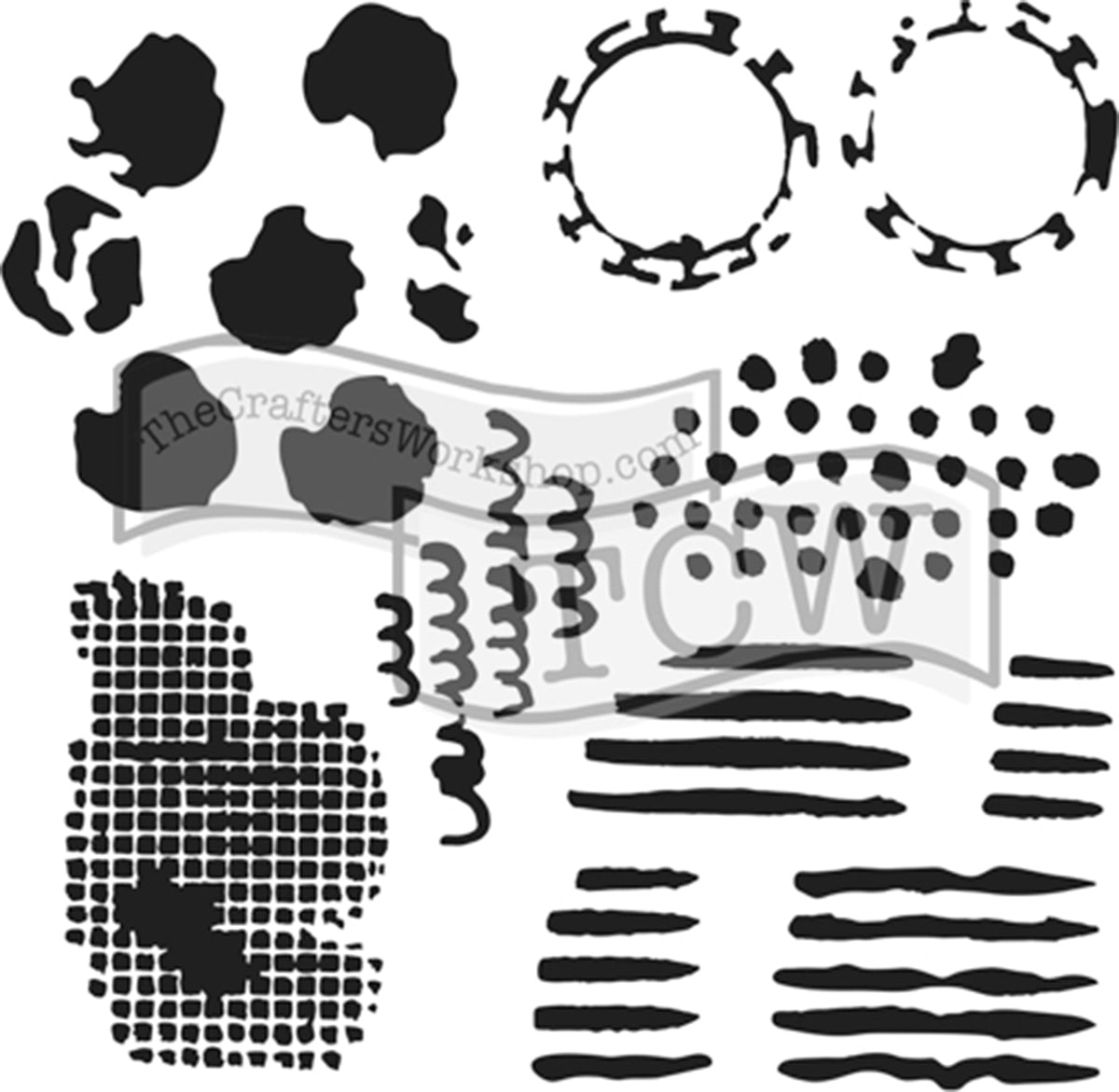 The Crafter's Workshop Crafter's Workshop Template 6"X6" - Distressed Details