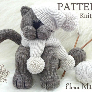 Cat Baby Kids Toys Pattern Knitting Children Toy