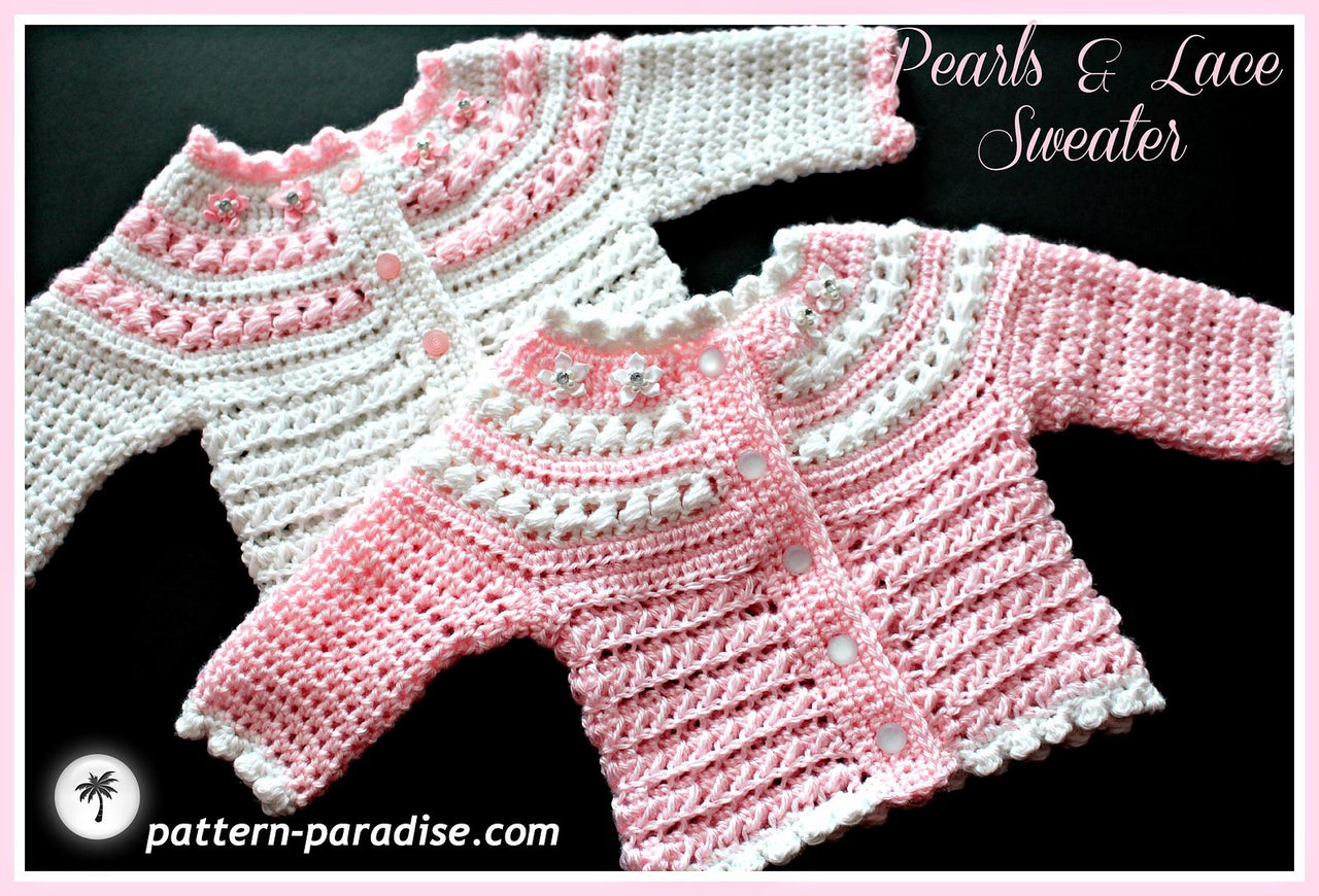 Pearls & Lace Sweater 14-138