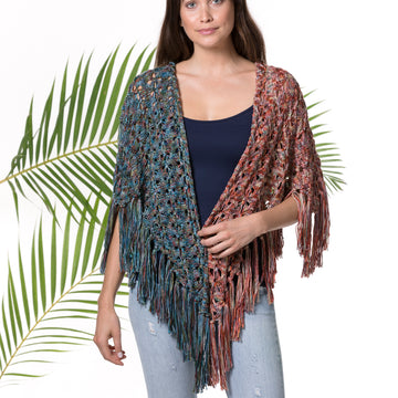 Fire Island Fringed Bandana in Tahki Yarns - Tahki_SS18 - Downloadable PDF