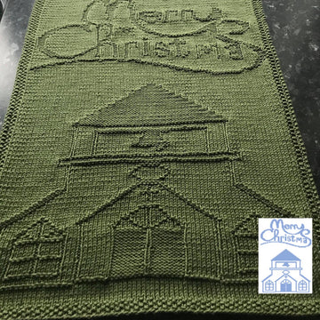 Nr. 351 Church Merry Christmas guest towel