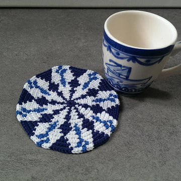 6 Tapestry Coaster Delft blue
