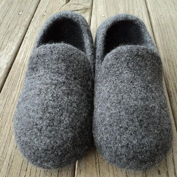 Men's Loafer Slippers Felted Knit