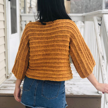 Pullover Sweater with 3/4 sleeves