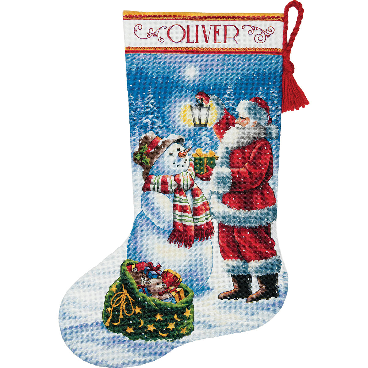 Dimensions Holiday Glow Cross Stitch  Stocking Kit