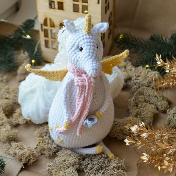 Unicorn with coffee amigurumi
