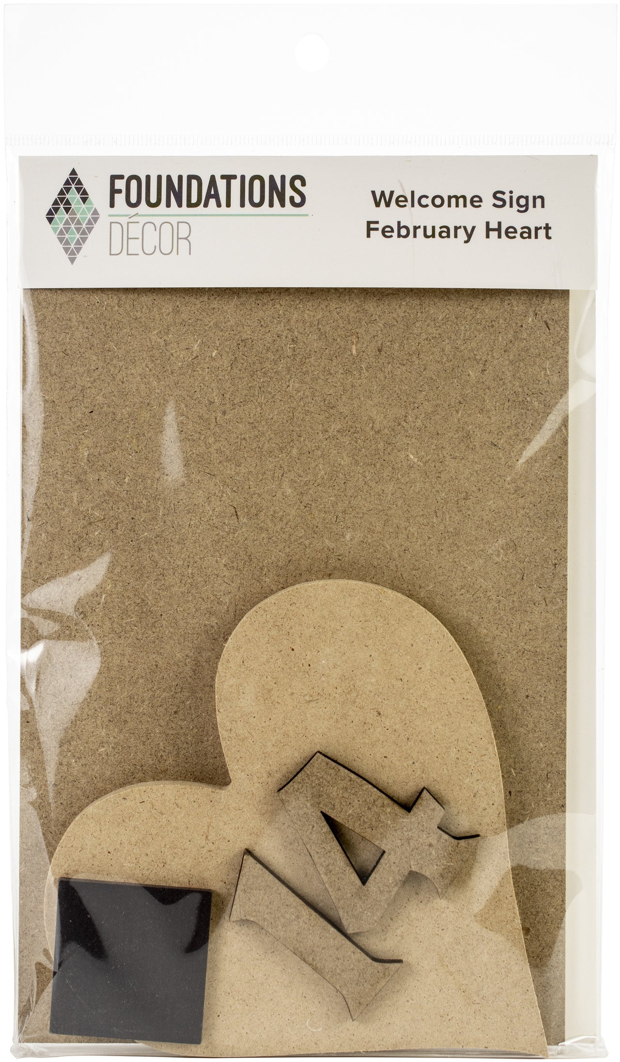 Foundations Decor Welcome Sign Kits - February - Heart