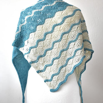 Frozen Lakes Shawl