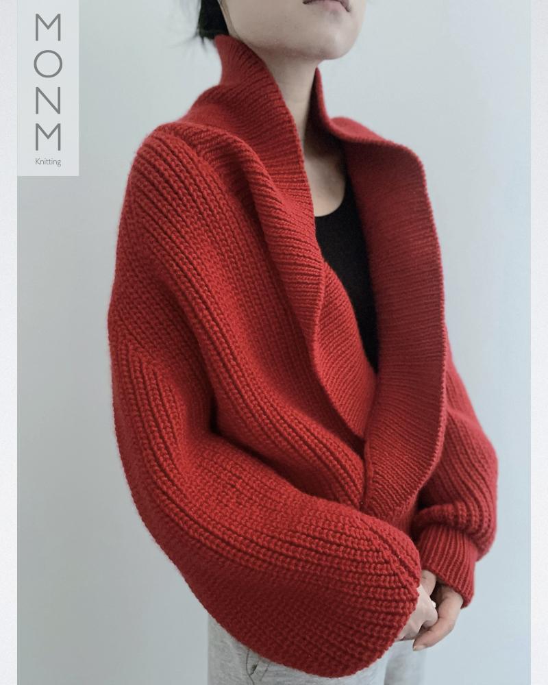 Wrap-effect Pullover