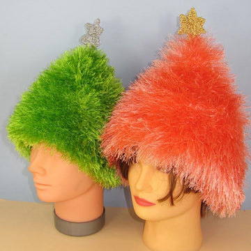 Simple Eyelash Christmas Tree Beanie Hat