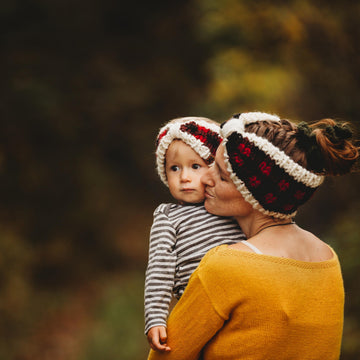 Plaid Bow Ear Warmer
