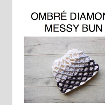 Ombré Diamond Stitch Hat