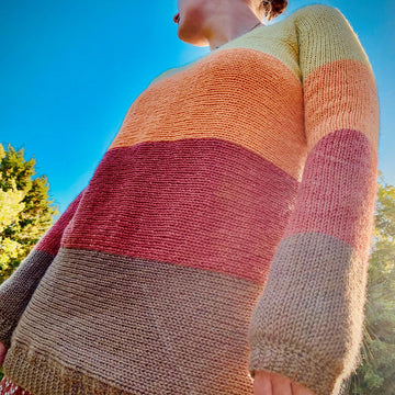 Sunset Sweater - Circular Machine Knitting Pattern
