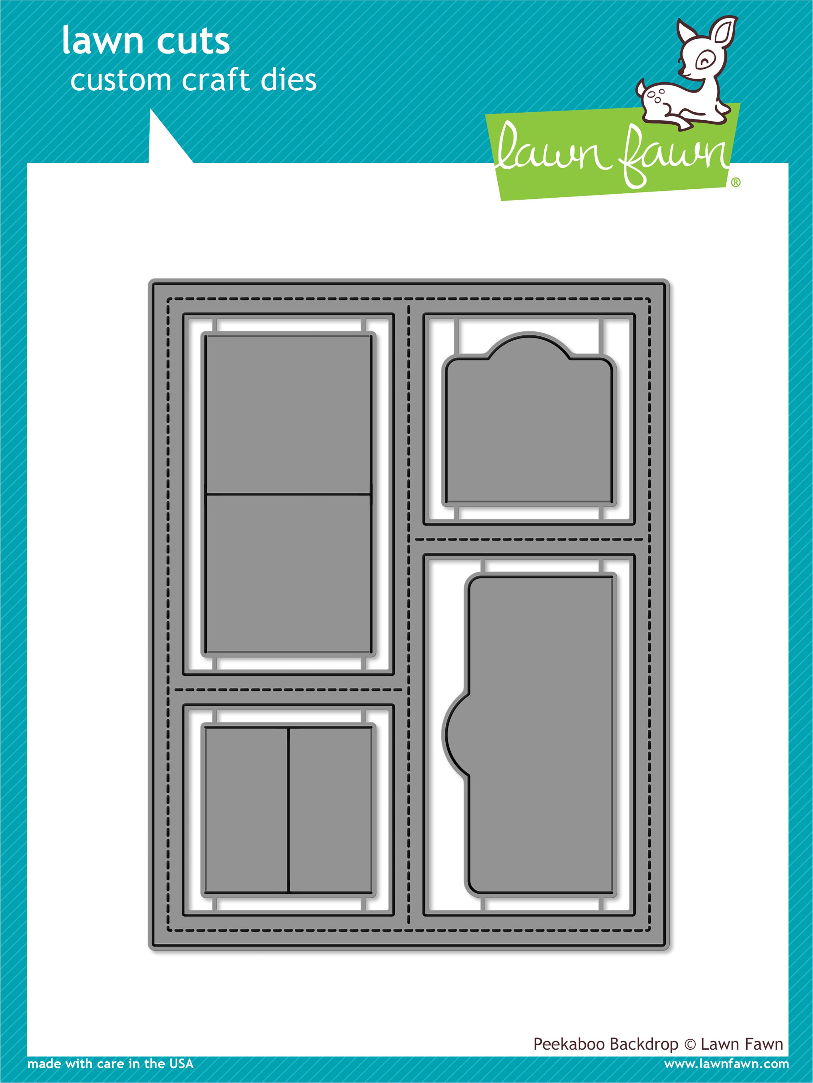 Lawn Fawn Lawn Cuts Custom Craft Die - Peekaboo Backdrop