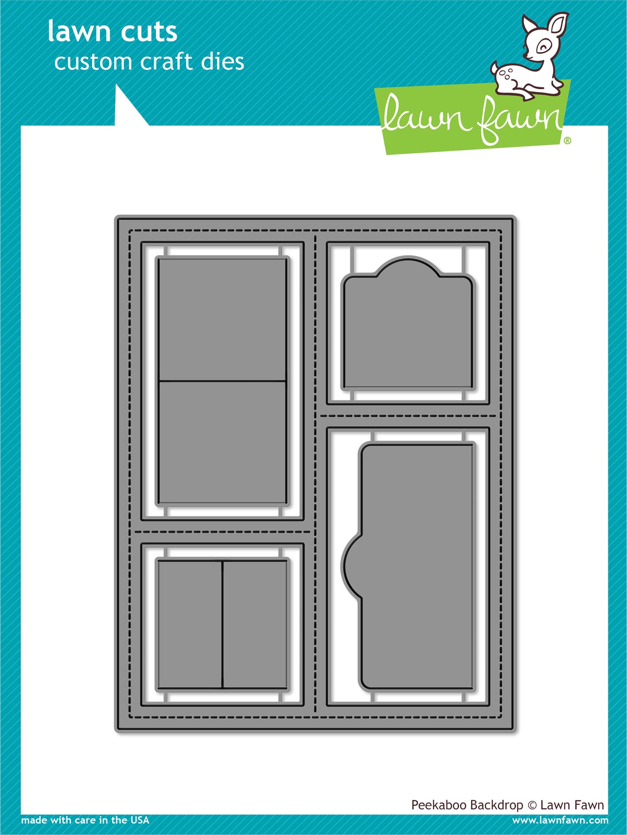 Lawn Fawn Lawn Cuts Custom Craft Die - Peekaboo Backdrop