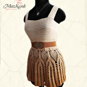 Pineapple Peplum Tank Top