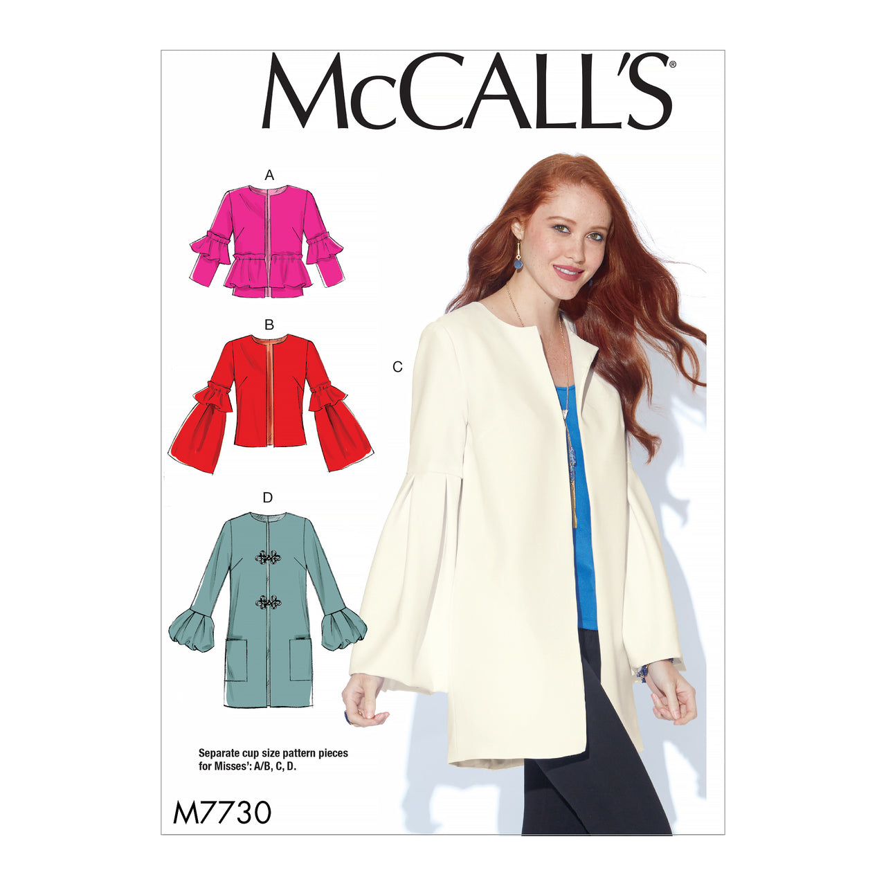 McCall's Misses' Jackets M7730 - Sewing Pattern