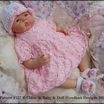 Summer Diamond Pattern Suit 16-22” doll/prem-3m+ baby
