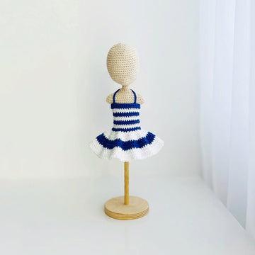 Crochet doll clothes, amigurumi doll clothes, doll outfit, Marine Vibe