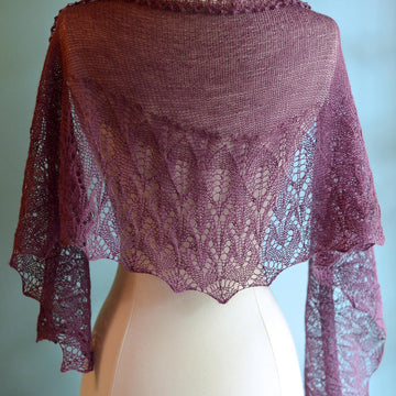 Falling Hearts Shawl