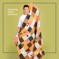 Pumpkin Spice Afghan - Free Blanket Knitting Pattern For Home in Paintbox Yarns 100% Wool Worsted by Paintbox Yarns