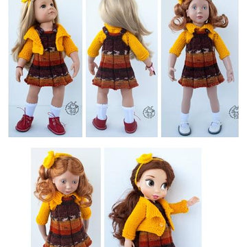 Outfit Autumn for doll 16"-18"