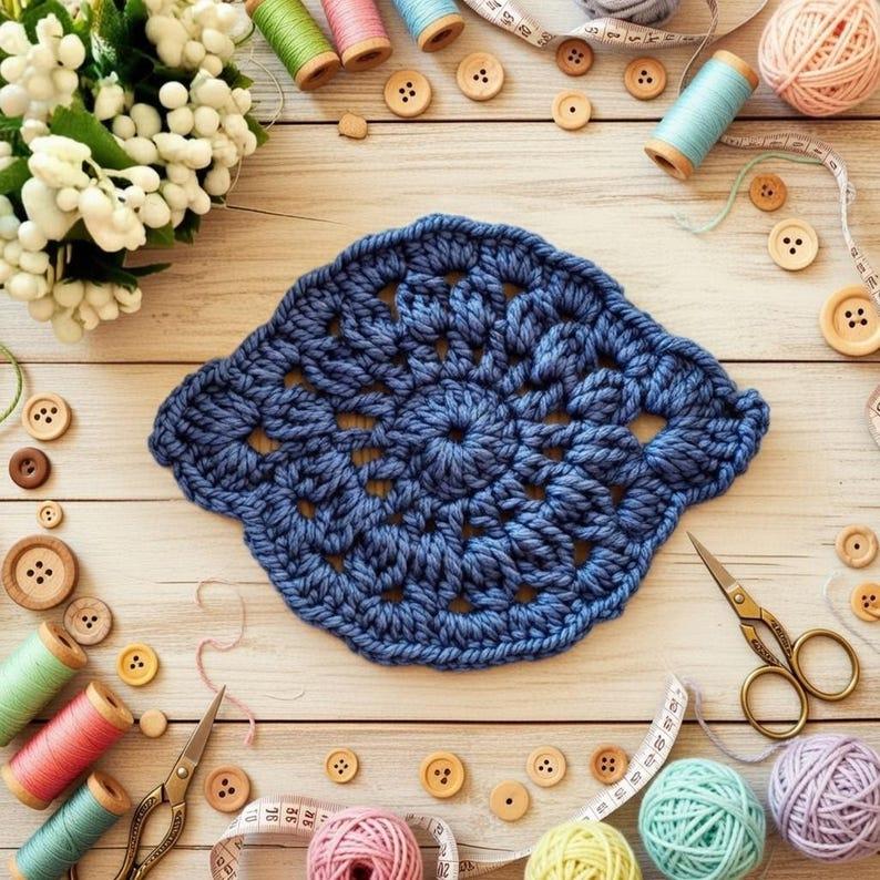 Crochet Oval Coaster & Holder Pattern – Home Décor PDF + Video Tutorial