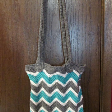 Chevron Book/Grocery Bag