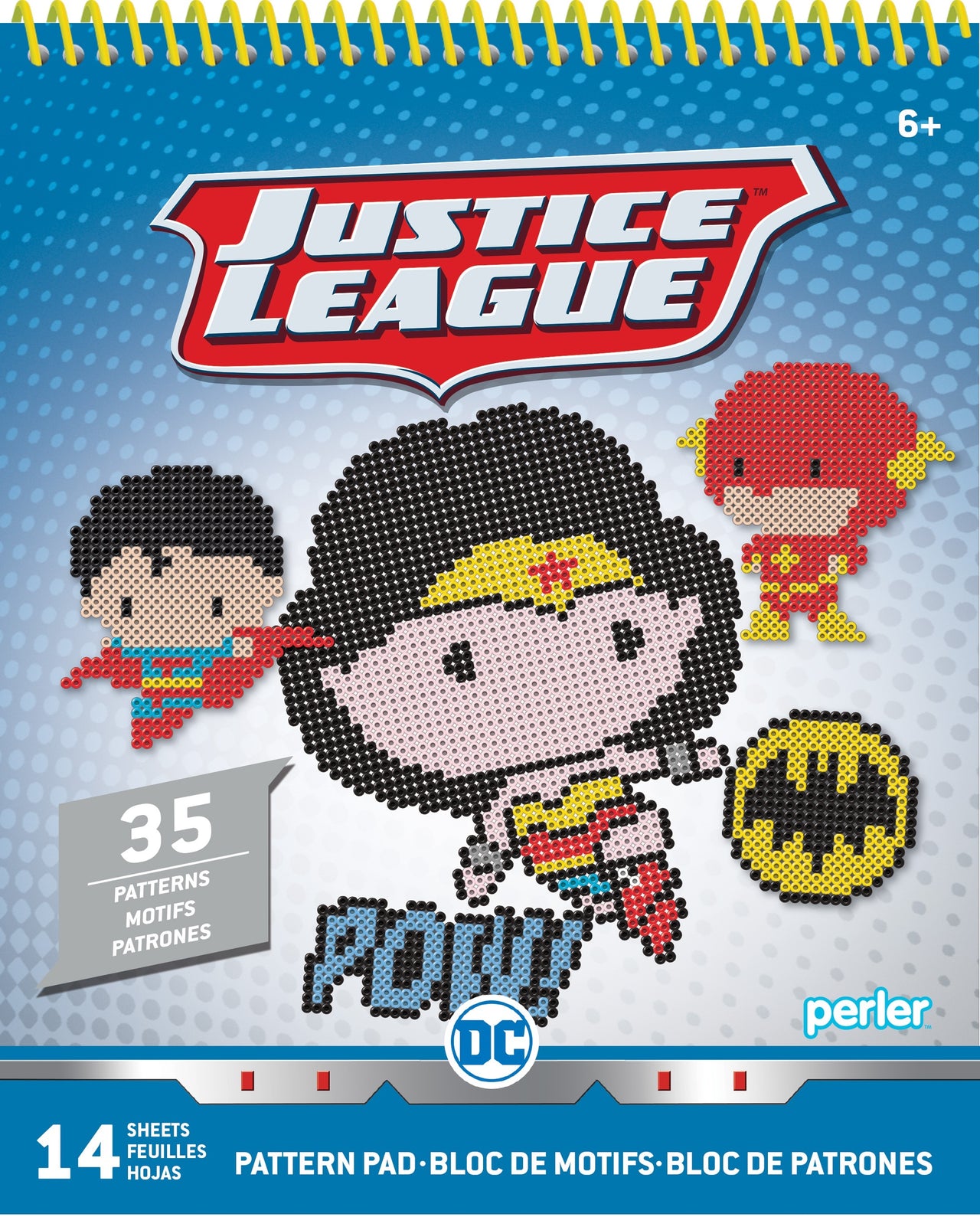 Perler Pattern Pad - Justice League 2
