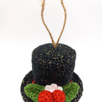 Snowman Hat Christmas Ornament