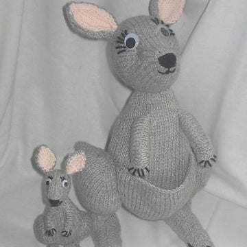Toy Kangaroo & Joey