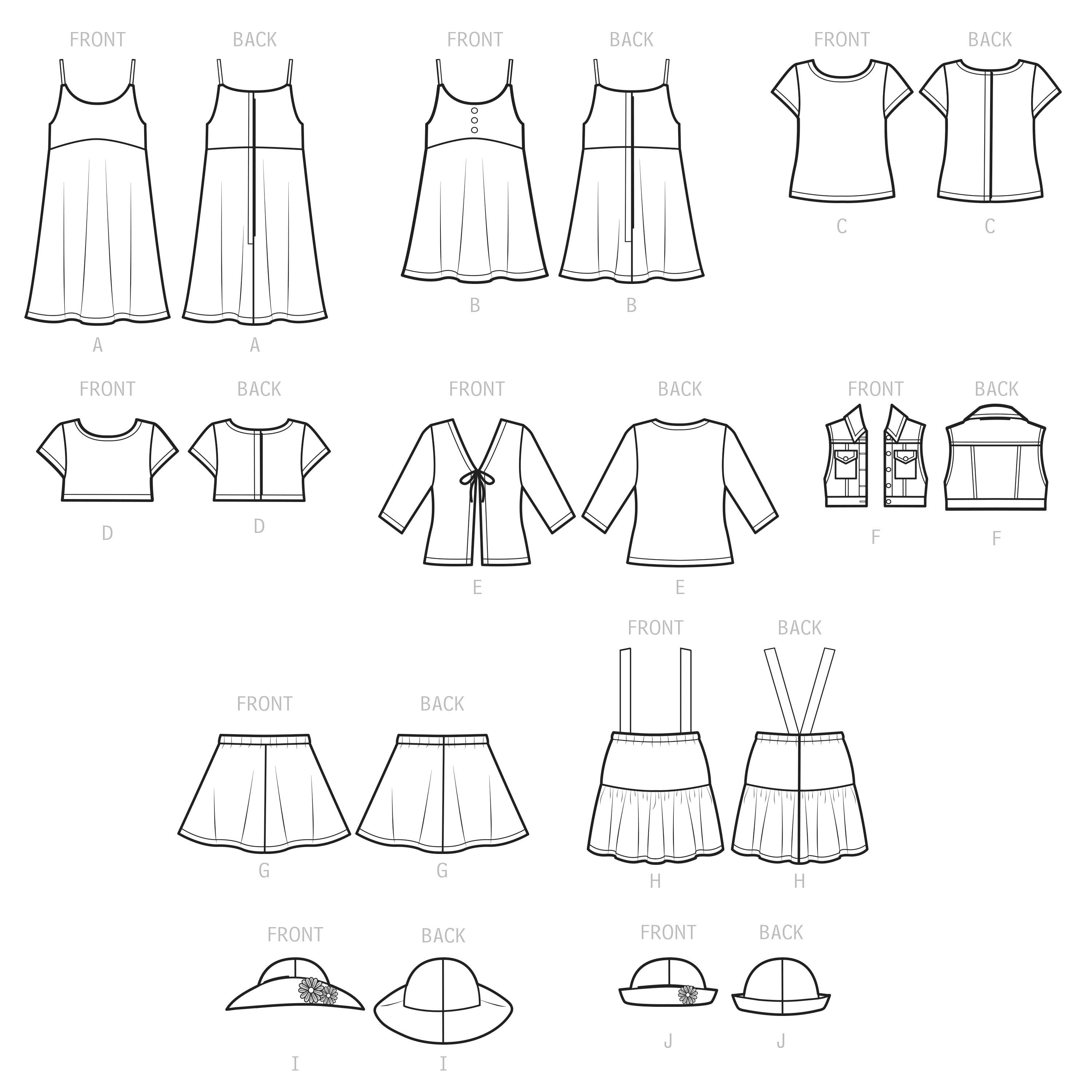 Simplicity 18" Doll Clothes S9566 - Paper Pattern, Size OS (One Size Only)