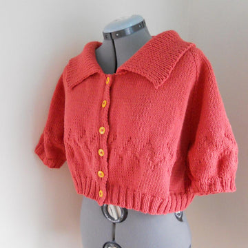 Chevron Cropped Cardigan