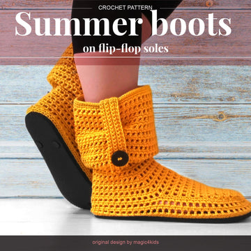 Summer boots on flip-flop soles