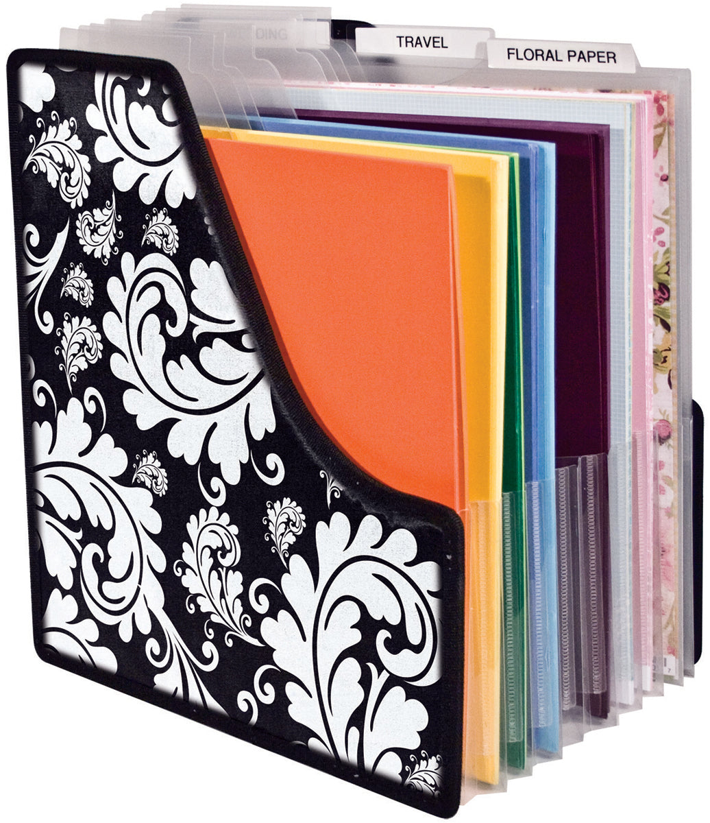 Advantus Storage Studios Projections Expandable Paper Holder - 13.5"X14.25"X1", Expands To 9"