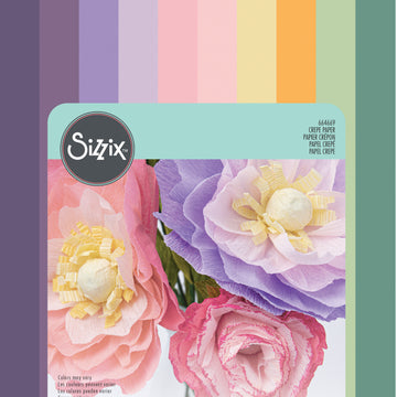 Sizzix Surfacez Crepe Paper 12" x 24" - 10 Sheets - Serenity