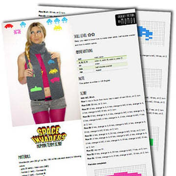 Space Invaders scarf - Human team