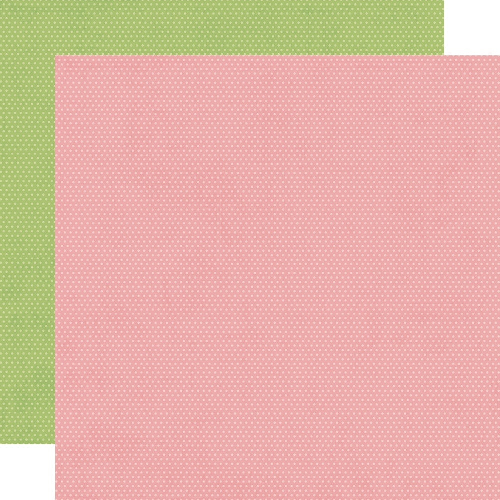 Simple Stories Hey, Crafty Girl Double-Sided Cardstock 12"X12" 25/Pkg - Rose/Pear Dots Simple Basics
