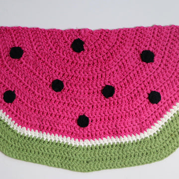 Half Circle Watermelon Rug