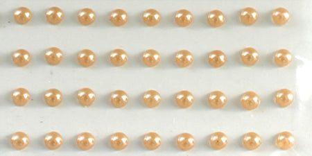 Eyelet Outlet Adhesive Pearls 5mm 100/Pkg - Brown