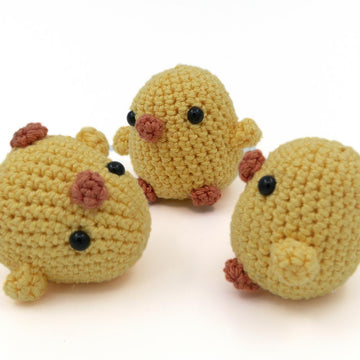Amigurumi Hen, Chick, and Egg