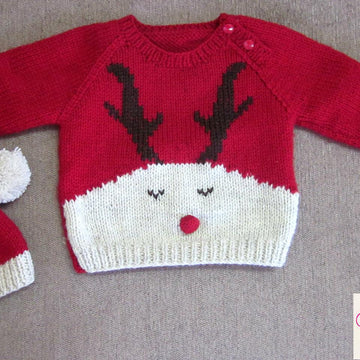 Christmas sweater and hat