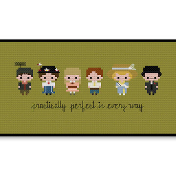 Mary Poppins Bite Size - PDF Cross Stitch Pattern