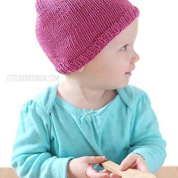 Little Knit Top Knot Hat