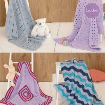 Blankets in Sirdar Snuggly Snowflake Chunky - 4727 - Downloadable PDF