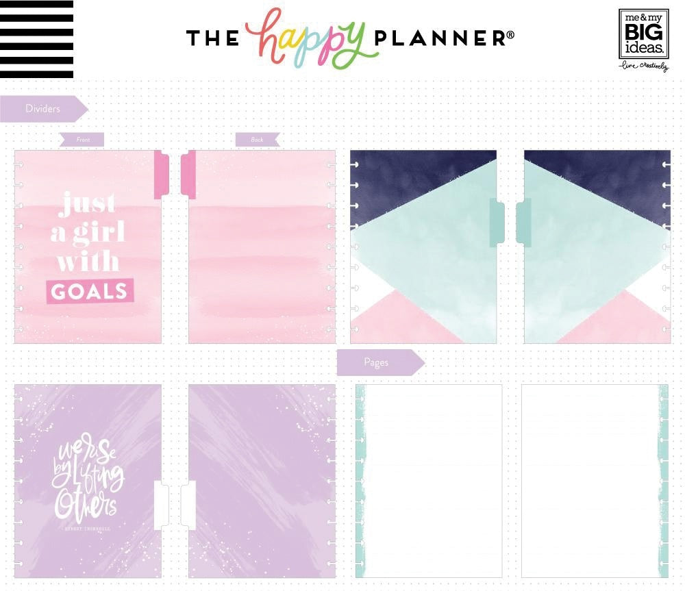 Happy Planner Medium Notebook W/60 Sheets - Dream Bigger Educational
