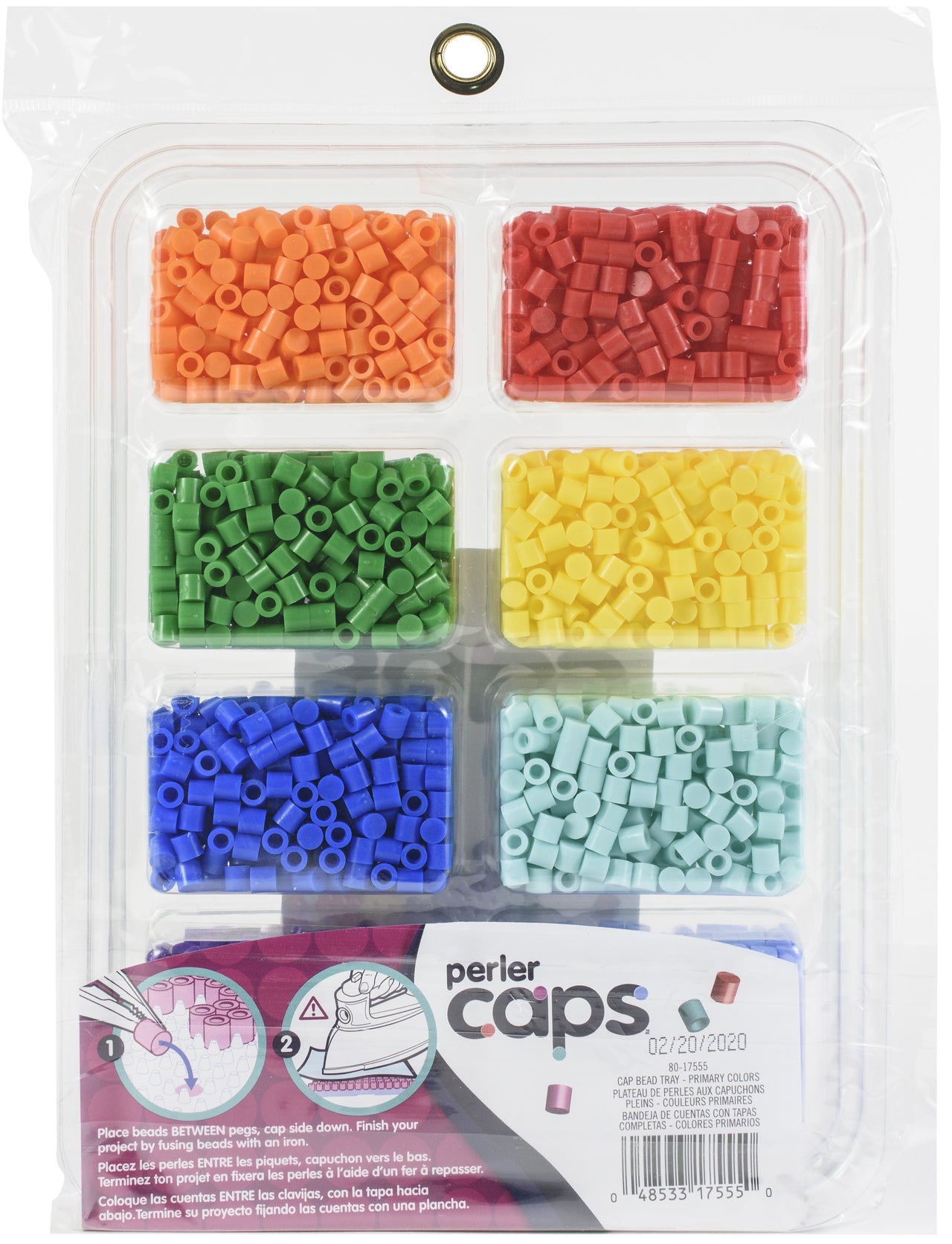 Perler Cap Bead Tray - Primary